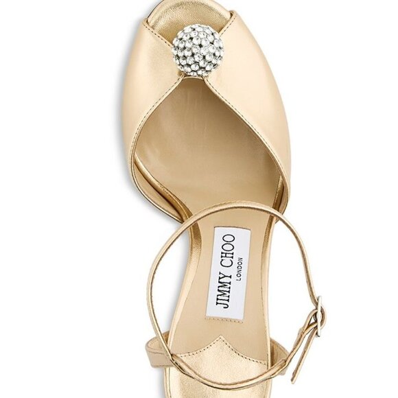 Jimmy Choo  Sacora 85 Embellished Sandals - - Picture 4 of 8